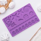 Молд для заливки Доляна «Морской узор», силикон, 9 ячеек, 19×12 см, МИКС - Фото 2