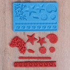 Молд для заливки Доляна «Морской узор», силикон, 9 ячеек, 19×12 см, МИКС - Фото 5