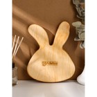 Менажница деревянная авторская Adelica «Заяц», 19×24×2,2 см, цельный массив кедра - Фото 2