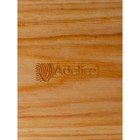 Поднос с эпоксидной пищевой смолой Adelica, 25×2,5 см, цельный массив кедра, рисунок МИКС - фото 4348017