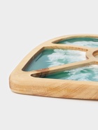 Менажница деревянная авторская с эпоксидной пищевой смолой «Сердце» Adelica, 25×27 см, цельный кедр, рисунок МИКС - Фото 15