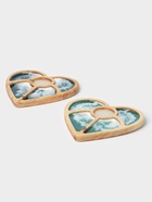 Менажница деревянная авторская с эпоксидной пищевой смолой «Сердце» Adelica, 25×27 см, цельный кедр, рисунок МИКС - Фото 10