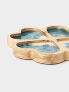 Менажница авторская с эпоксидной пищевой смолой Adelica, 22,5×22,5 см, цельный кедр, рисунок МИКС - Фото 12