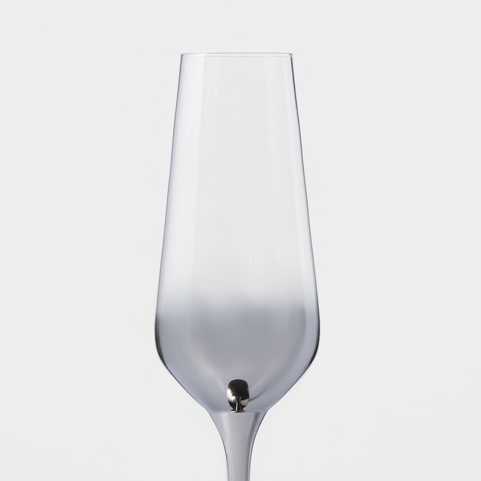 Набор бокалов из стекла для шампанского Magistro «Градиент», 250 мл, 7,5×26 см, 2 шт - фото 1927856559