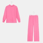 Пижама женская (рубашка и брюки) KAFTAN "Basic" размер 40-42, цвет розовый - Фото 9