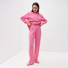 Пижама женская (рубашка и брюки) KAFTAN "Basic" размер 40-42, цвет розовый - Фото 3
