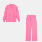 Пижама женская (рубашка и брюки) KAFTAN "Basic" размер 40-42, цвет розовый - Фото 6