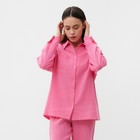 Пижама женская (рубашка и брюки) KAFTAN "Basic" размер 44-46, цвет розовый - Фото 2