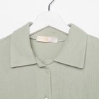 Пижама женская (рубашка, брюки) KAFTAN Basic, размер 52-54, зелёная - Фото 8