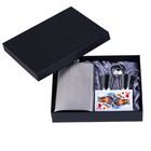 Подарочный набор 5 в 1, фляжка 300 мл, рюмки 30 мл, воронка 2.5×3.5 см, карты 54 шт., металл, пластик - Фото 4