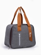 Термосумка на молнии 7 л, серая - Фото 1