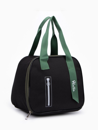 Термосумка на молнии 7 л, чёрная