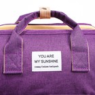 Сумка рюкзак для мамы и малыша с пеленальным ковриком, цвет фиолетовый - Фото 10