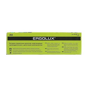 

Батарейка алкалиновая Ergolux, AA, LR6-12BOX (LR6 BP-12), 1.5В, набор 12 шт.