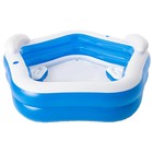 УЦЕНКА Бассейн надувной Bestway, 213×206×69 см, с сиденьями и подголовниками, от 6 лет, 54153 - Фото 2