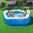 УЦЕНКА Бассейн надувной Bestway, 213×206×69 см, с сиденьями и подголовниками, от 6 лет, 54153 - Фото 3