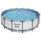 УЦЕНКА Бассейн каркасный Bestway Steel Pro Мах 56438, 457×122 см, фильтр-насос, лест, тент, круглый - Фото 2