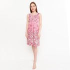Платье домашнее женское , цвет розовый/голубой, размер 44 - фото 9634980