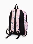 Рюкзак молодёжный на молнии, 3 наружных кармана, поясная сумка, розовый - Фото 3