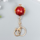 Брелок металл с карабином, эмаль, стразы "Спелый гранат" 13,1х4,4 см - Фото 4