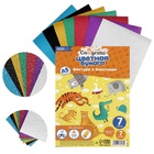 Набор бумаги с блёстками А5, 7 листов, 7 цветов, 80 г/м² - Фото 5