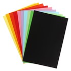 Картон цветной двусторонний Calligrata, А4, 10 листов, 10 цветов, тонированный в массе - Фото 3
