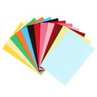 Картон цветной двусторонний А4, тонированный в массе, 24 листа, 12 цветов, 220 г/м2 - Фото 3