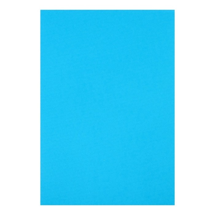 Картон цветной двусторонний А4, тонированный в массе, 10 листов, 180 г/м2, синий - Фото 1