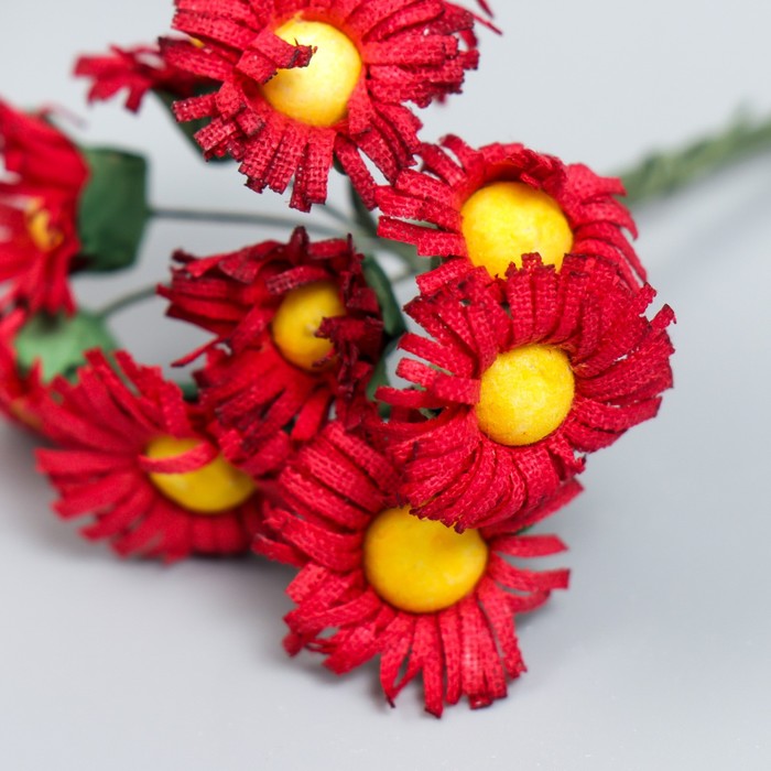 Цветы для декорирования "Ноготки" бордо 1 букет=10 цветов 7 см - фото 1911698868
