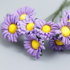 Цветы для декорирования "Ноготки" сиреневый 1 букет=10 цветов 7 см - Фото 3