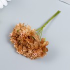 Цветы для декорирования "Пион садовый карамель" 1 букет=6 цветов 10 см - Фото 2