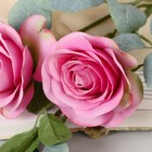Цветы искусственные "Роза кустовая" 67 см, ярко-розовый - Фото 2