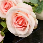 Цветы искусственные «Роза кустовая», h=67 см, бледно-розовые  (артикул 7510192)  большой выбор товаров оптом и в розницу по низким ценам с доставкой