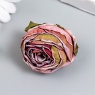 Бутон на ножке для декорирования "Пионовидная роза благородное вино" 4х5 см - Фото 2