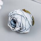 Бутон на ножке для декорирования "Пионовидная роза голубая" 4х5 см - Фото 2