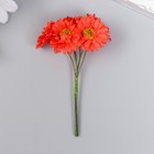 Цветы для декорирования "Хризантемы коралловые" 1 букет=6 цветов 10 см - Фото 1