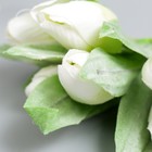 Цветы для декорирования "Заснеженные белые тюльпаны" 1 букет=6 цветов 14 см - Фото 3
