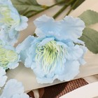 Цветы искусственные «Бегония Вайт», h=60 см, голубые - фото 42619403