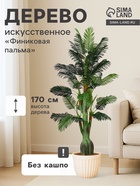 Дерево искусственное «Финиковая пальма», h=170 см - Фото 1