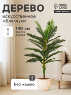 Дерево искусственное «Блехнум», h=140 см - Фото 1