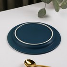 Тарелка керамическая пирожковая «Морская гладь», d=15,5 см, цвет синий - Фото 3