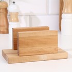 Набор досок разделочных Дарим Красиво «Гайка», 3 шт., 38×22×1.8 см, 34×20×1.8 см, 30×18×1.8 см, дерево - Фото 4