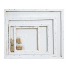 Набор холстов на подрамнике, 4 штуки, хлопок 100%, размер (25×25, 30×40, 40×50, 50×60 см), акриловый грунт, мелкозернистый, 280 г/м² - Фото 4