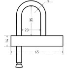 Замок навесной «АЛЛЮР» ВС-3КА, блистер, d=7 мм одна секретность - Фото 4