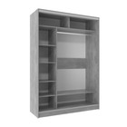 Шкаф - купе «Домашний», 1600×600×2300 мм, цвет atelier светлый - Фото 2