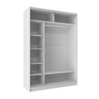 Шкаф - купе «Домашний», 1600×600×2300 мм, цвет белый - Фото 2