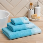 Полотенце махровое LoveLife "Winter dream" 50х90 см, голубой, 100% хлопок, 400 гр/м2 - Фото 2
