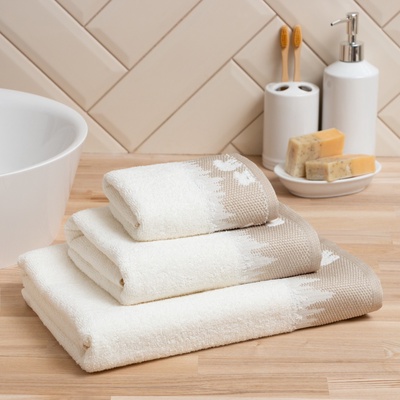 Полотенце махровое Love Life Winter dream 70×130 см, 100% хлопок, 400 г/м², белое