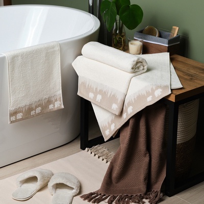 Полотенце махровое Love Life Winter dream 70×130 см, 100% хлопок, 400 г/м², белое