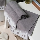 Полотенце махровое Love Life "Winter dream" 70х130 см, серый, 100% хл, 400 гр/м2 - Фото 8